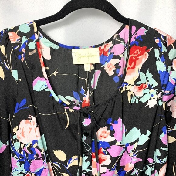 YUMI KIM Leah Romper in black blossom - Picture 4 of 8